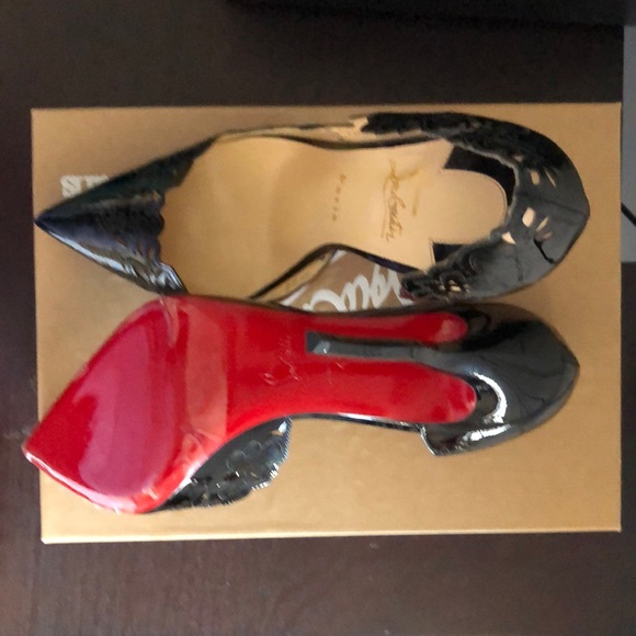 Louboutin beloved 120 patent laser cut heels - Picture 2 of 6